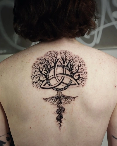Celtic Knot Tree Tattoo for Men