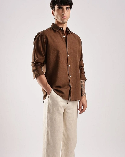 Chocolate Brown & Cream