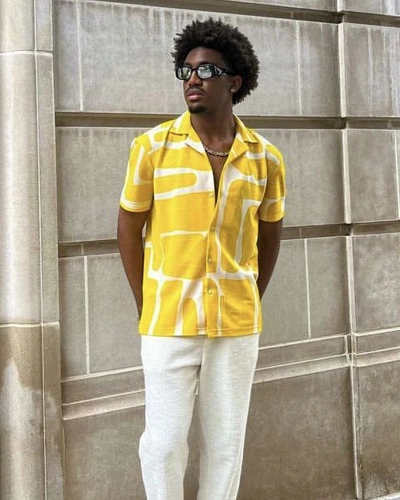 Lemon Yellow & White