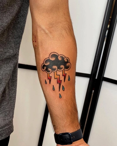 Storm Cloud Tattoo for Men