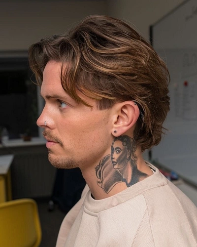 Textured Layered Flow Haircut for Men