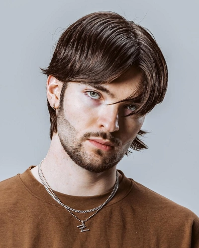 Curtain Bangs with Middle Part