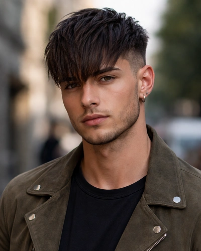 Disconnected Bangs with Undercut