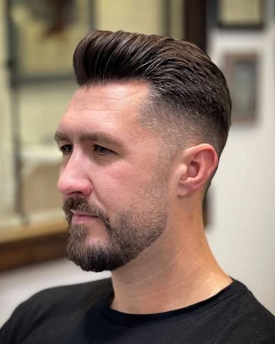 Low Taper Fade + Even Stubble Beard