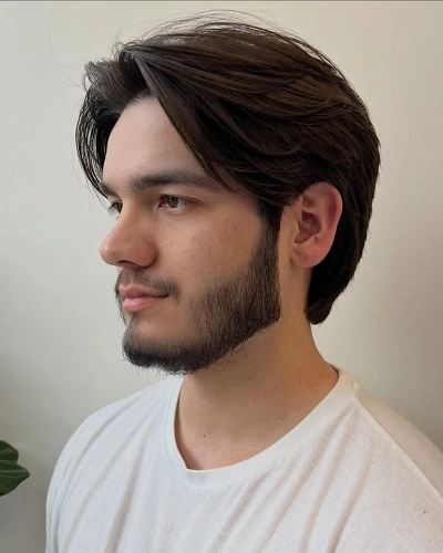 Soft Part Flow Haircut for Men