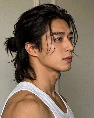 Wolf Tail Samurai Haircut for Men